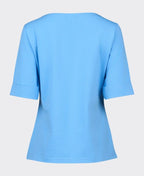 Vassalli Tee Boat Neck - Sky