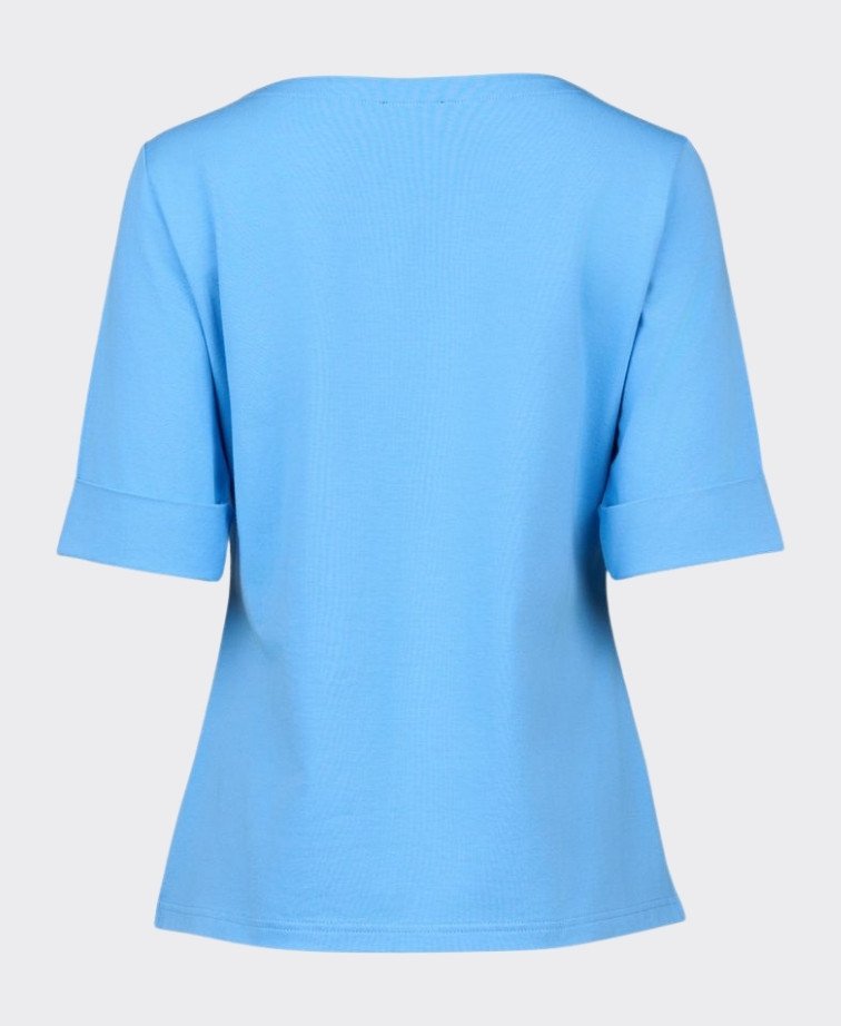 Vassalli Tee Boat Neck - Sky