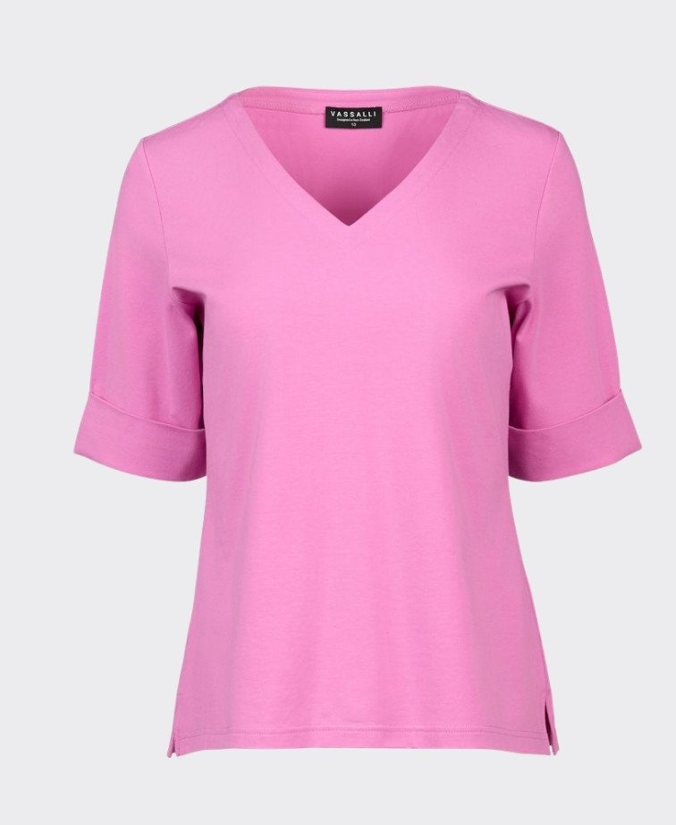 Vassalli Tee V Neck - Orchid