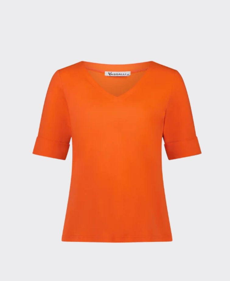 Vassalli Tee V Neck - Tango