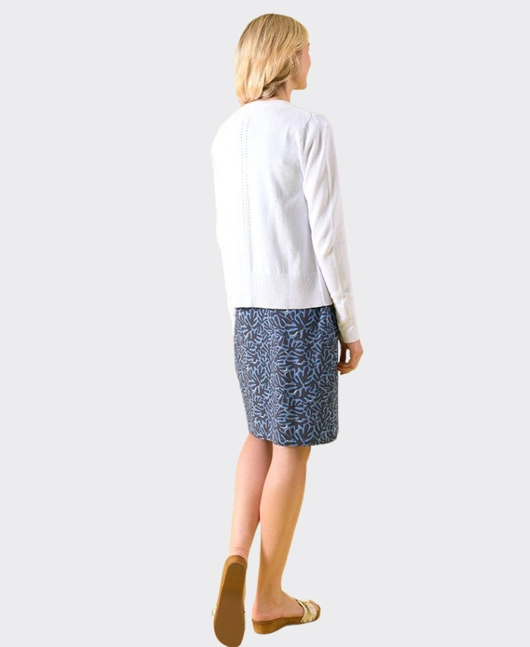 Charlie Jane Cardigan Hagley - White