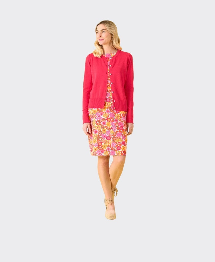 Charlie Jane Cardigan Hagley - Raspberry