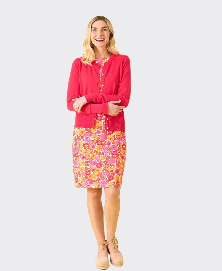 Charlie Jane Cardigan Hagley - Raspberry