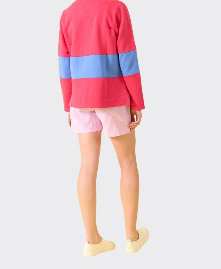 Charlie Jane Short Otara Stripe - Pink Stripe