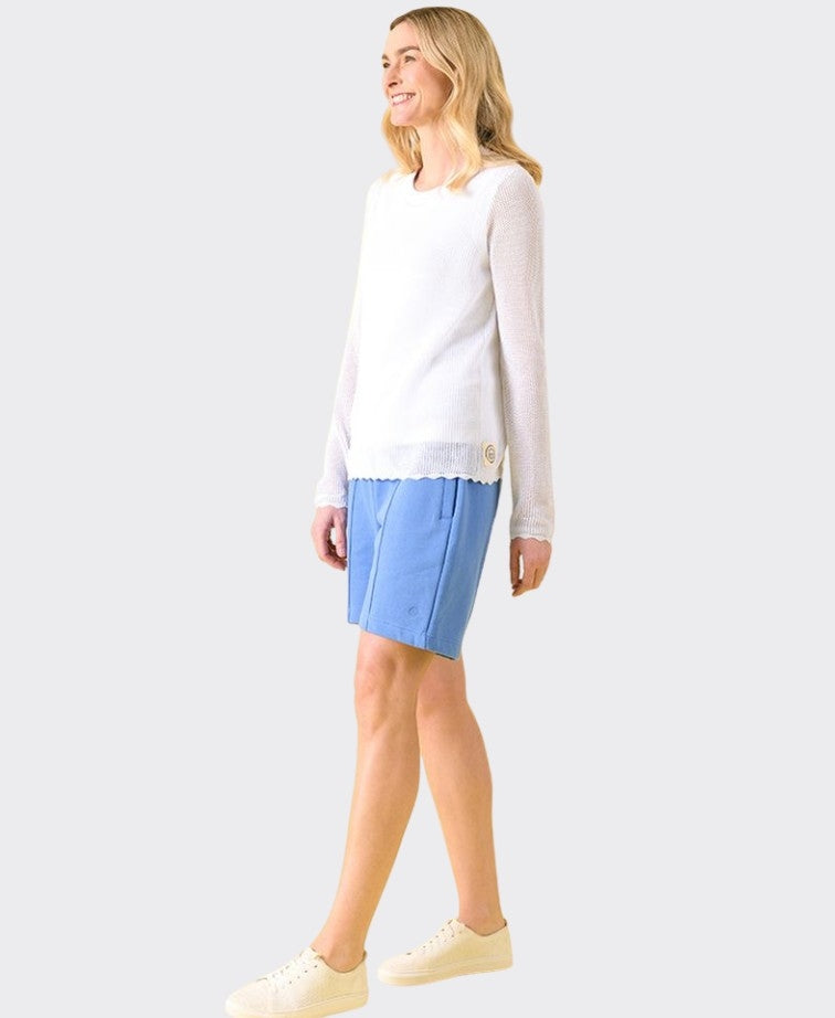Charlie Jane Sweater Bay View - White