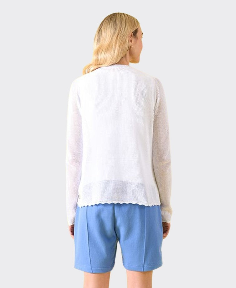 Charlie Jane Sweater Bay View - White