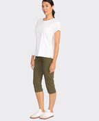 Esplanade Pant 3/4 Cotton/Nylon - Kelp