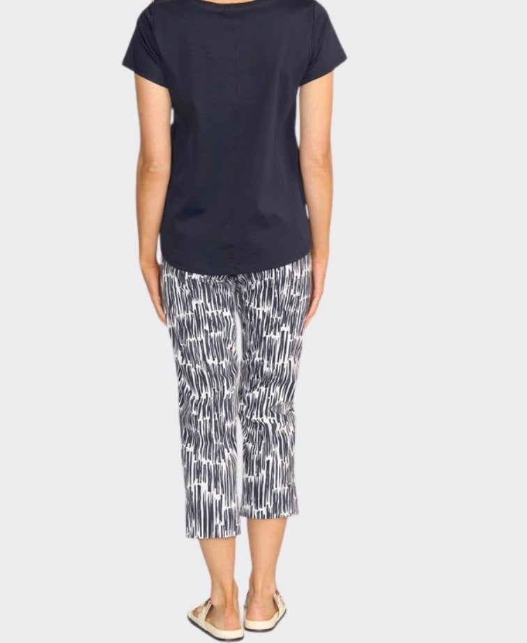 Esplanade Pant 7/8 Cotton/Nylon Printed - Code