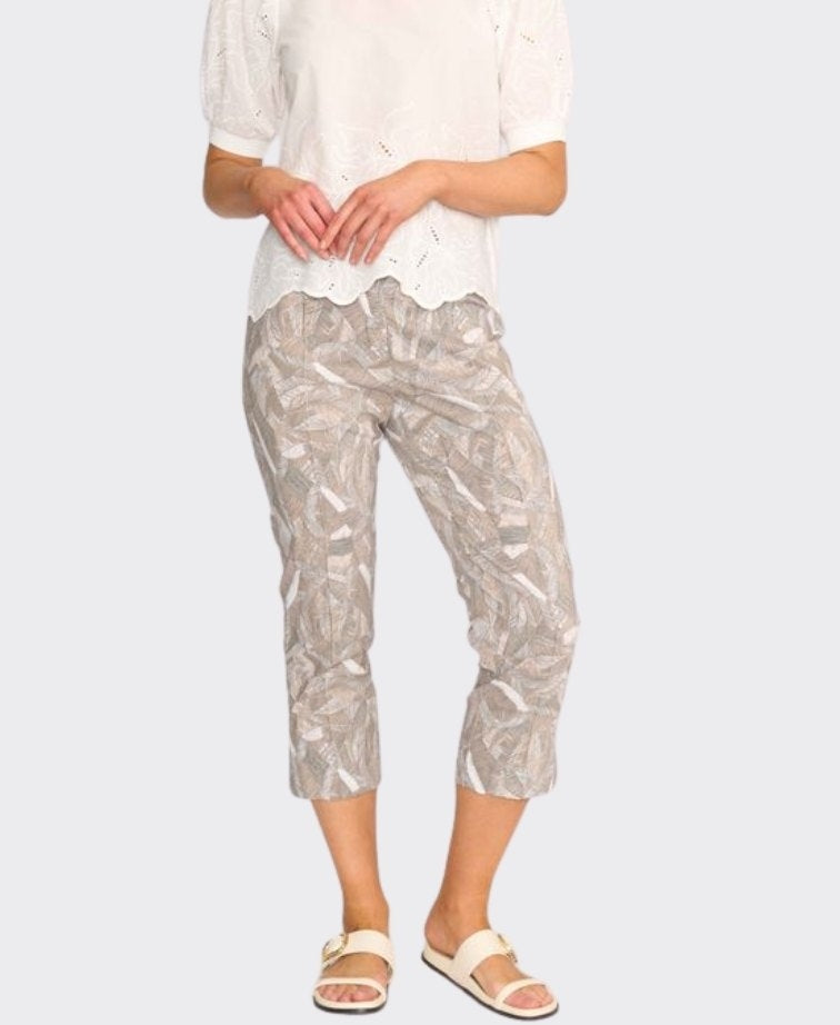 Esplanade Pant 7/8 Cotton/Nylon Printed - Canopy