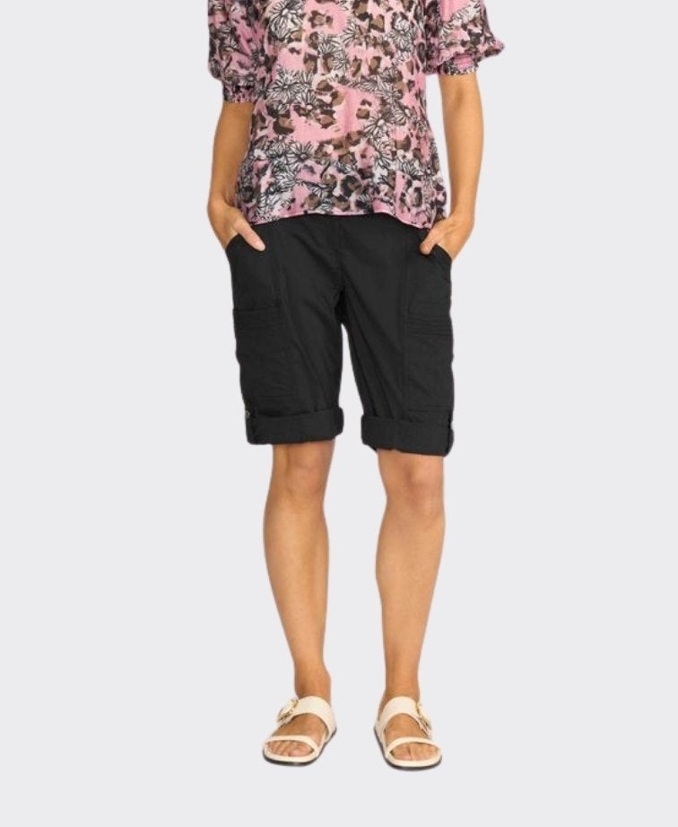 Esplanade Shorts Cargo Cotton/Nylon - Black