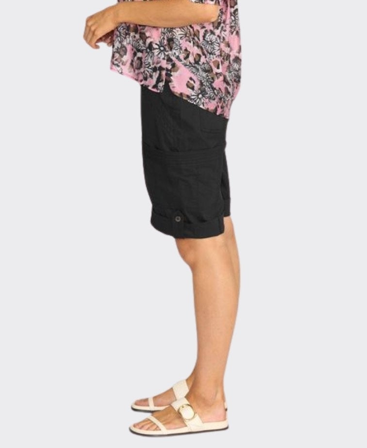 Esplanade Shorts Cargo Cotton/Nylon - Black