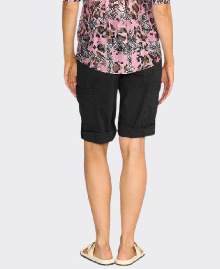 Esplanade Shorts Cargo Cotton/Nylon - Black