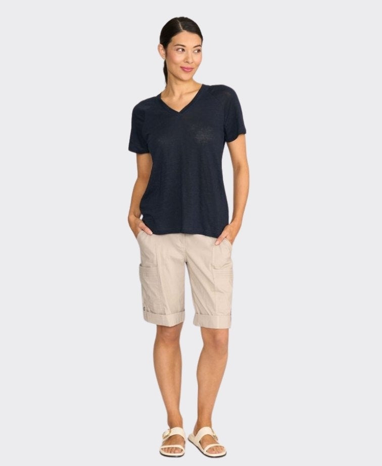Esplanade Shorts Cargo Cotton/Nylon - Sand
