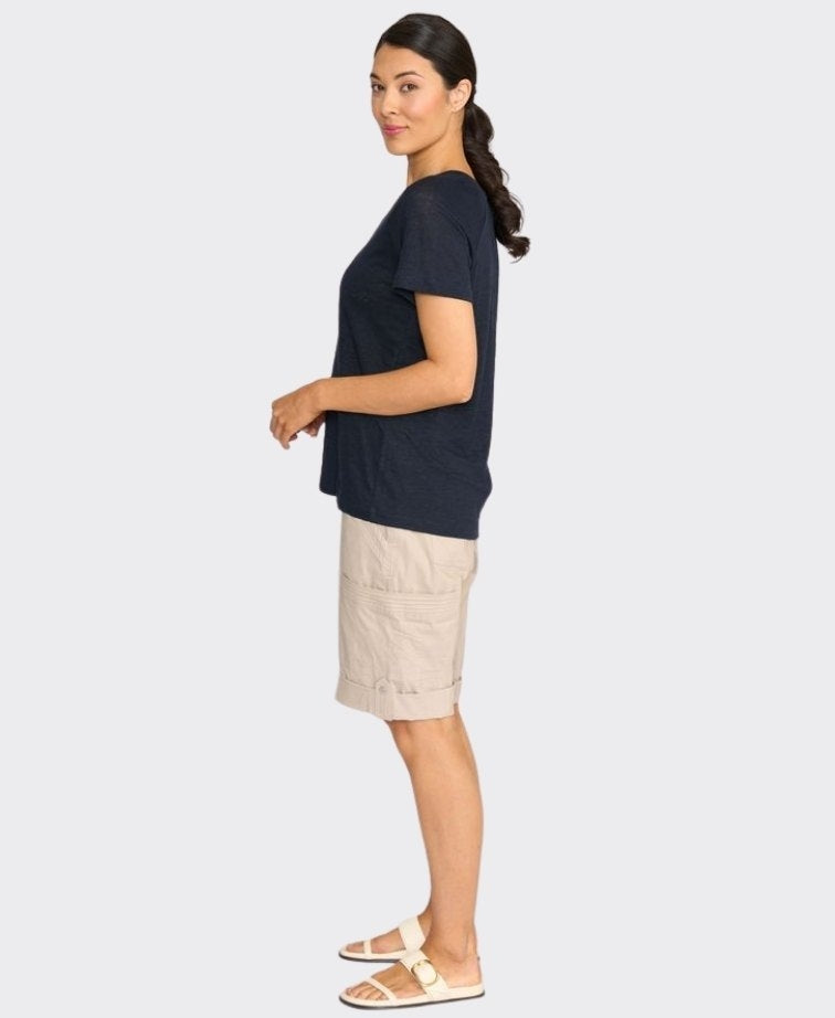 Esplanade Shorts Cargo Cotton/Nylon - Sand