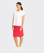 Esplanade Skirt Classic Pull On Cotton/Nylon - Poppy