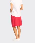 Esplanade Skirt Classic Pull On Cotton/Nylon - Poppy