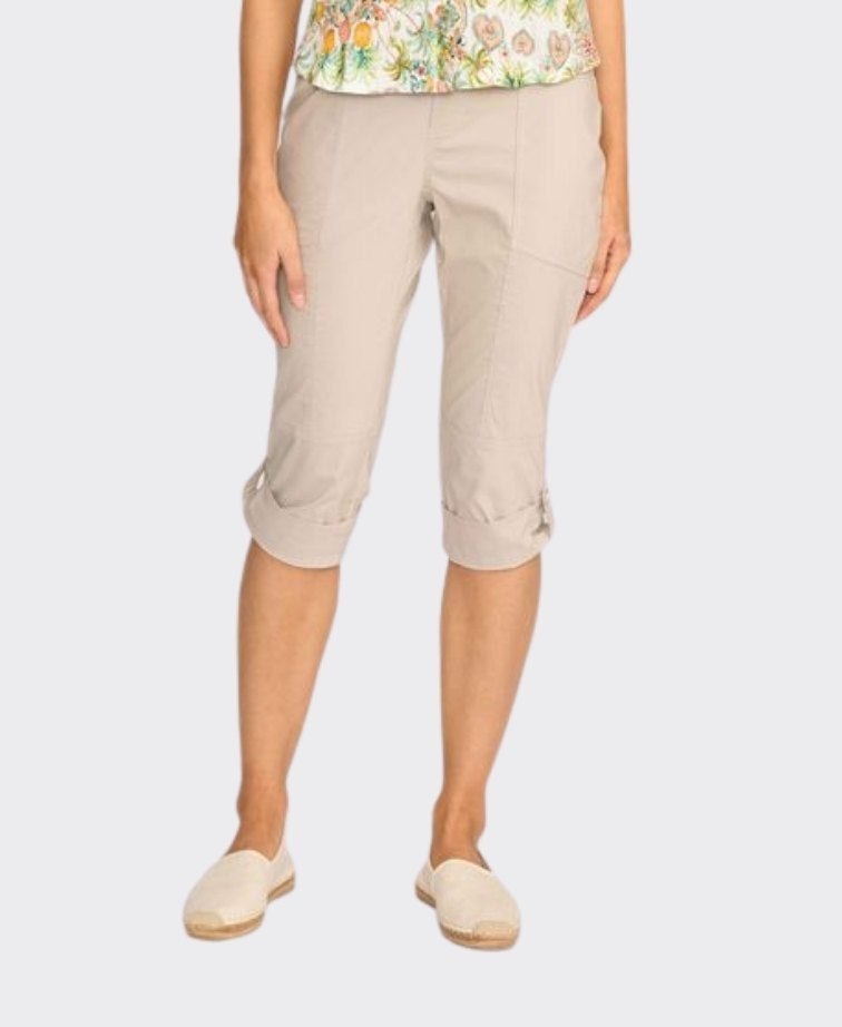 Esplanade Trousers Roll Up Cuff Cotton/Nylon - Sand