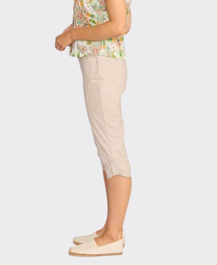 Esplanade Trousers Roll Up Cuff Cotton/Nylon - Sand