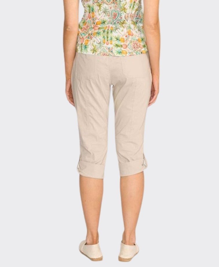 Esplanade Trousers Roll Up Cuff Cotton/Nylon - Sand