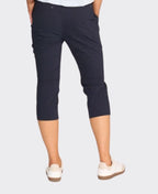 Esplanade Trousers Roll Up Cuff Cotton/Nylon - True Navy