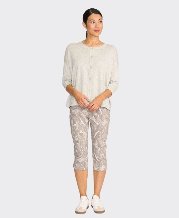 Foil Cardigan Relaxed - Oat