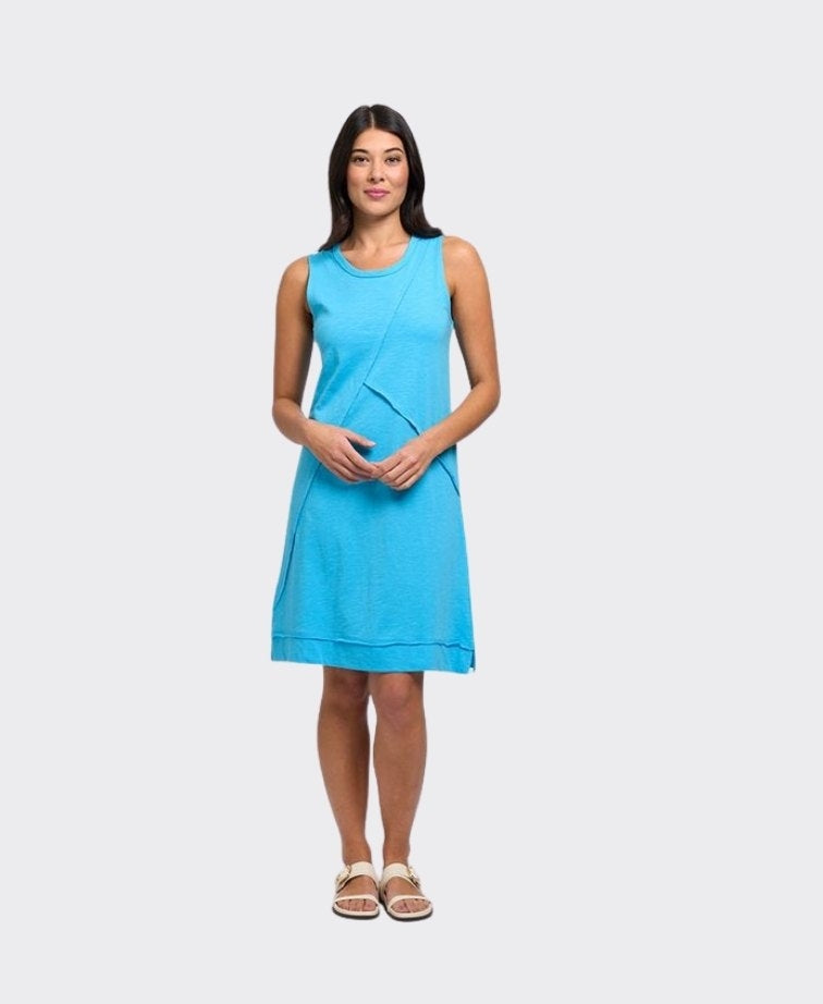 Foil Dress S/L Angle Divine Slub - Aquarius