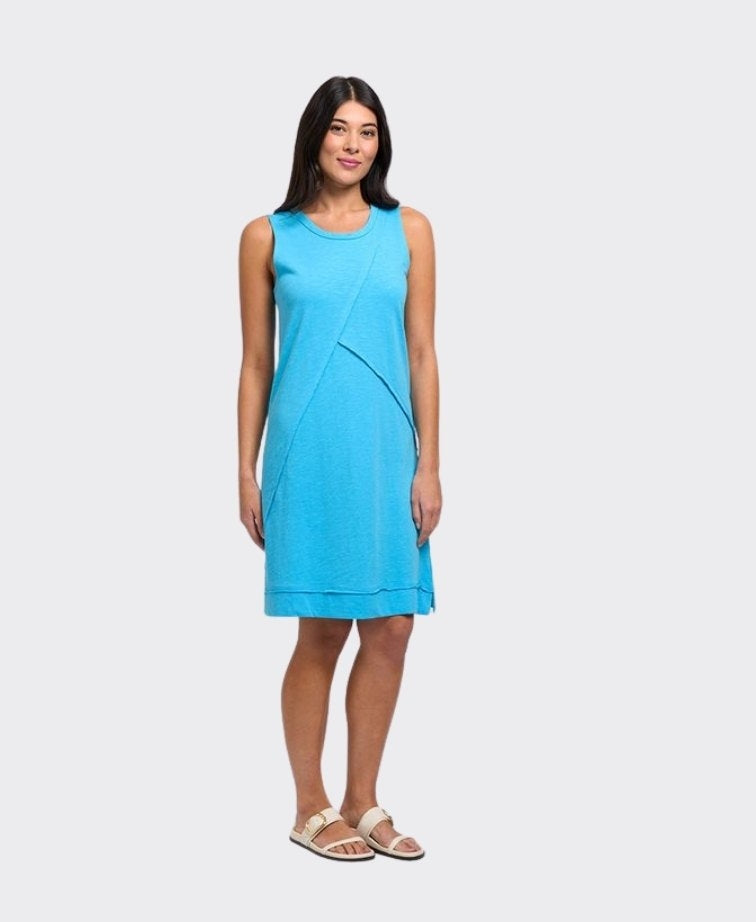Foil Dress S/L Angle Divine Slub - Aquarius