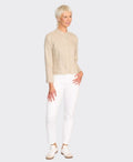 Foil Jacket Fringe Festival Linen - Stone