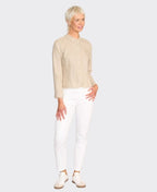 Foil Jacket Fringe Festival Linen - Stone