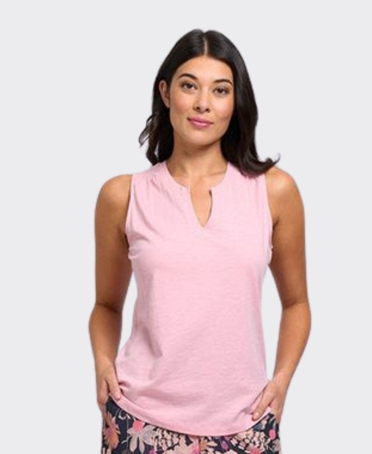 Foil Tank Great Investment Slub - Soft Pink