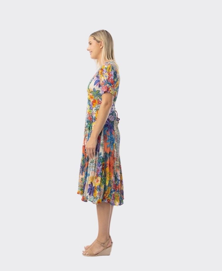 Orientique Dress Godet Aruba - Print