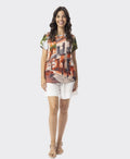 Orientique T-Shirt Basic Cut Crew - Tower Peach