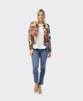 Orientique Jacket Ponte Printed Cotton - Tower Peach
