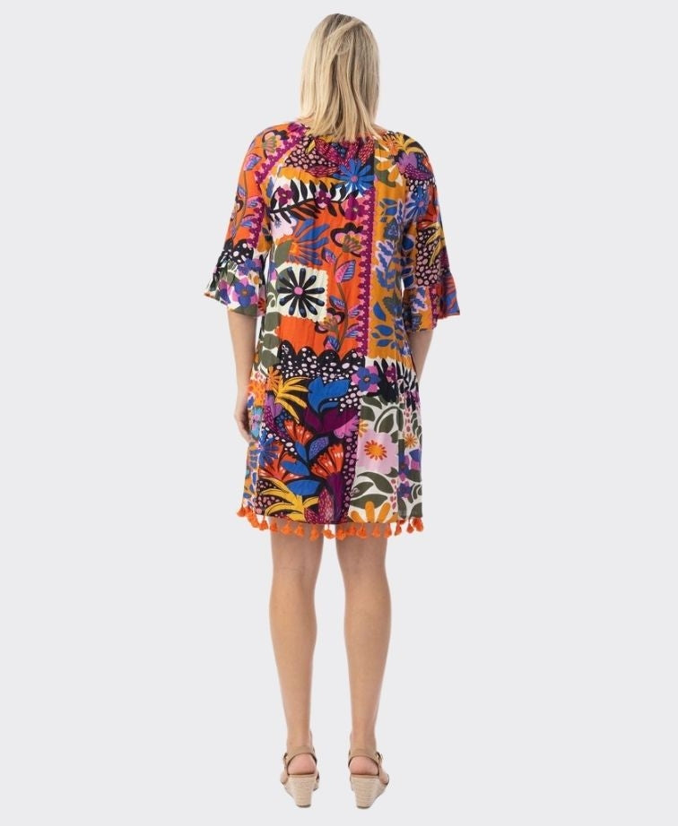 Orientique Dress Tassel Salvador - Print