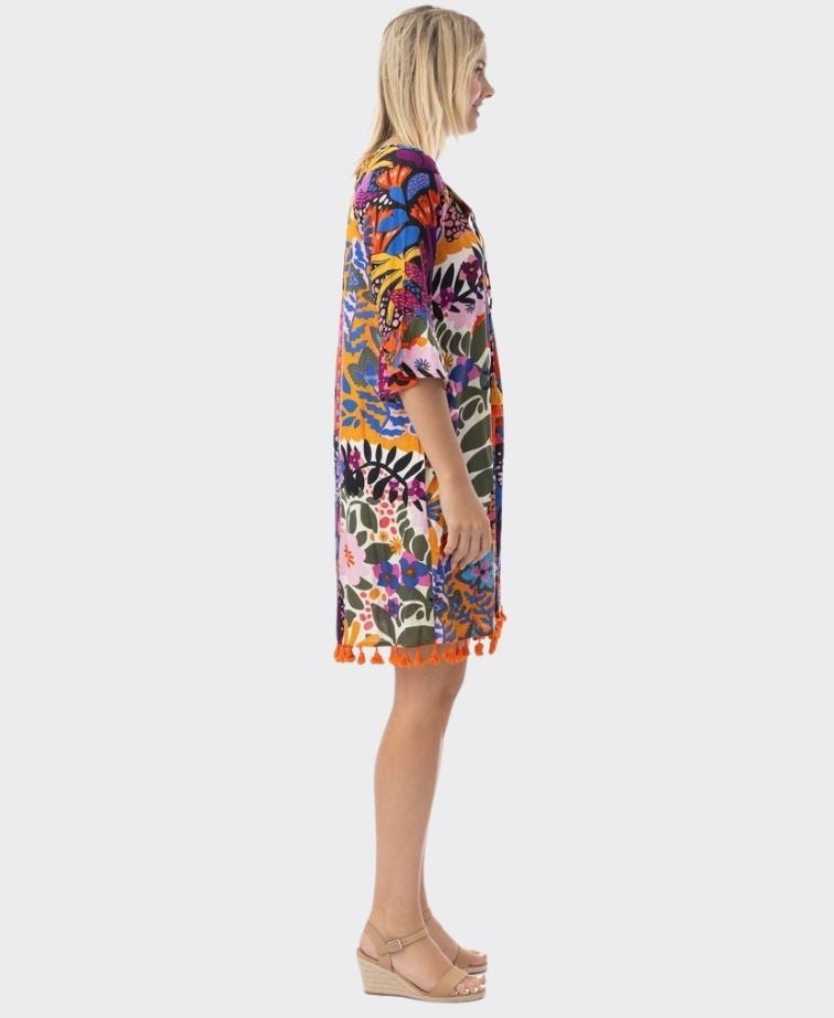 Orientique Dress Tassel Salvador - Print