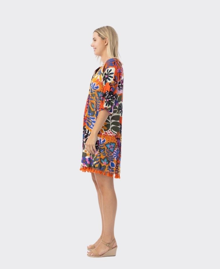 Orientique Dress Tassel Salvador - Print