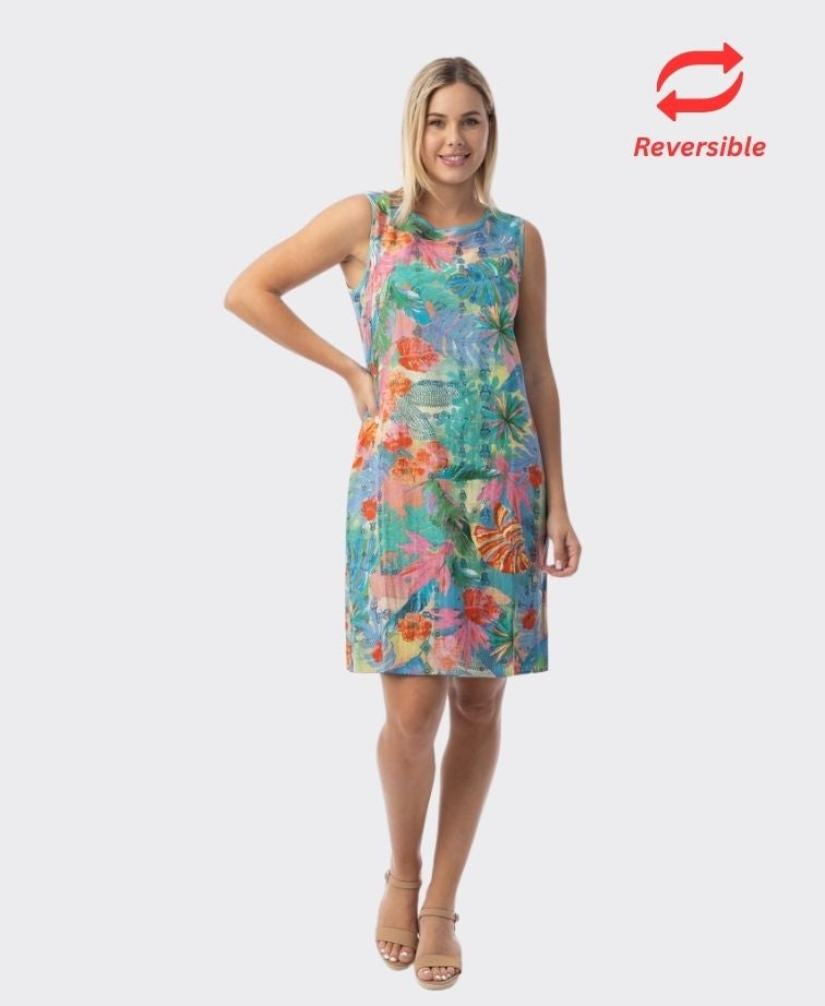 Orientique Dress Reversible Sleeveless Malvinas - Print