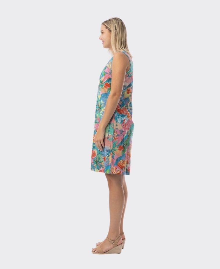 Orientique Dress Reversible Sleeveless Malvinas - Print