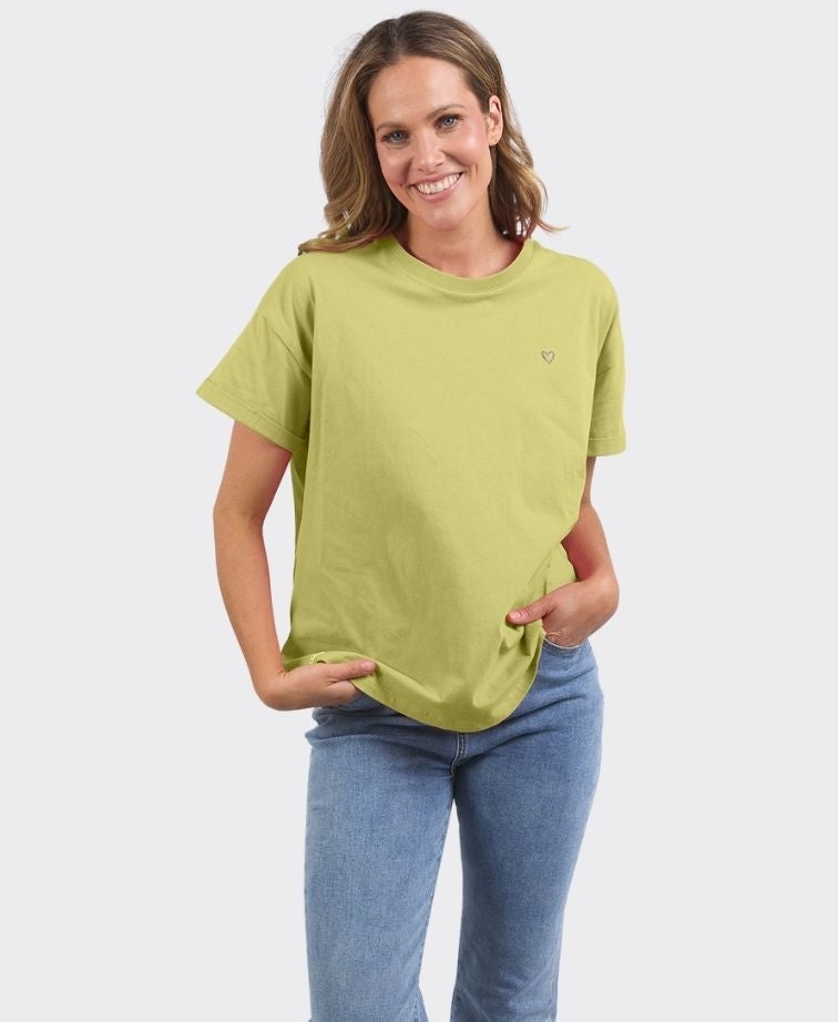 Elm Tee S/S Hall - Lime Green
