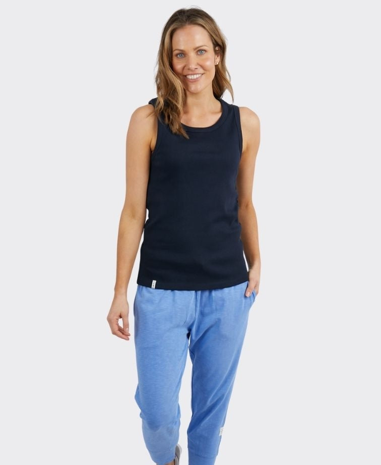 Elm Tank Rib Crew - Dark Sapphire