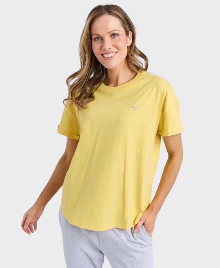 Elm Tee S/S Hall - Lemon