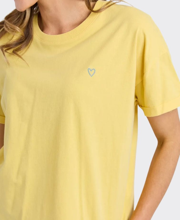 Elm Tee S/S Hall - Lemon