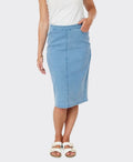 Newport Skirt Rover Denim - Light Blue