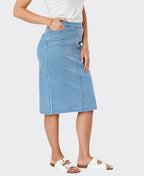 Newport Skirt Rover Denim - Light Blue