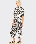 Oh Three Trouser Relaxed Fit Print - Mono