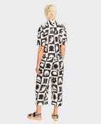 Oh Three Trouser Relaxed Fit Print - Mono