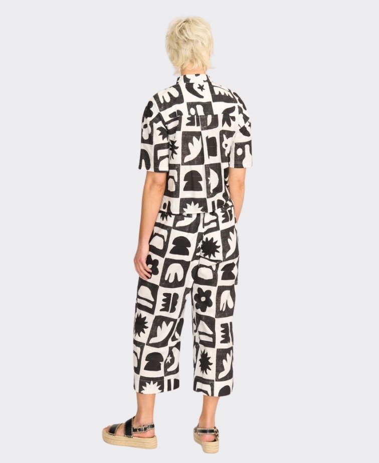 Oh Three Trouser Relaxed Fit Print - Mono
