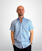 Sugar Shirt S/S Print - Sky