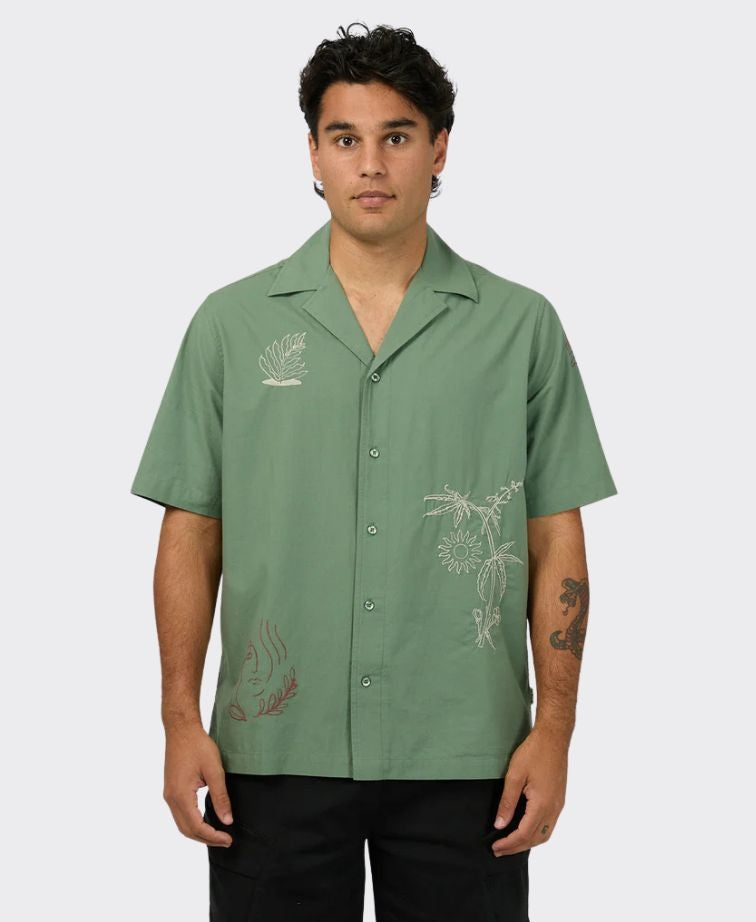 SNT.GLTH Shirt Athens Embroidered - Green