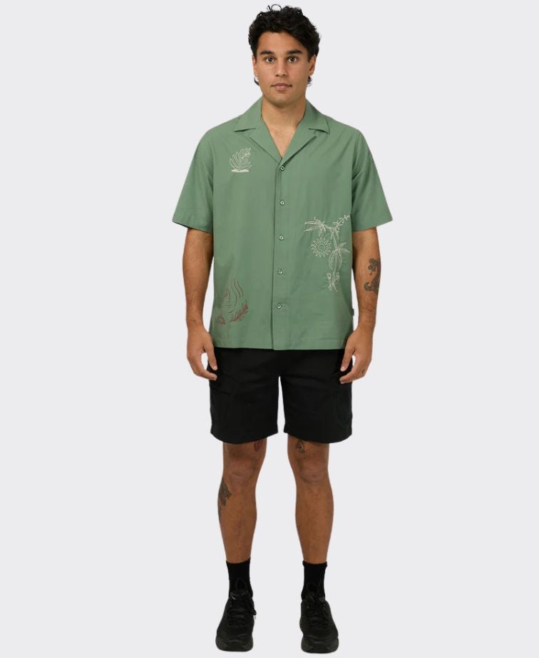SNT.GLTH Shirt Athens Embroidered - Green
